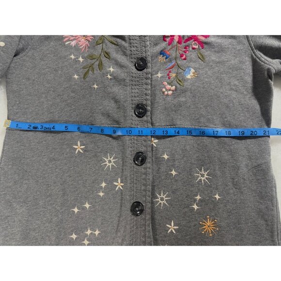 New Johnny Was Celestia Embroidered Coat Womens L Wearable Art Fairy Boho Whimsy - Picture 14 of 16